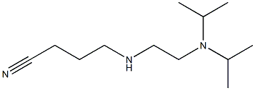 4-({2-[bis(propan-2-yl)amino]ethyl}amino)butanenitrile Struktur