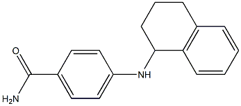 4-(1,2,3,4-tetrahydronaphthalen-1-ylamino)benzamide Struktur