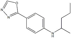 4-(1,3,4-oxadiazol-2-yl)-N-(pentan-2-yl)aniline Struktur