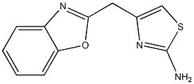 4-(1,3-benzoxazol-2-ylmethyl)-1,3-thiazol-2-amine Struktur