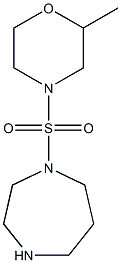 4-(1,4-diazepane-1-sulfonyl)-2-methylmorpholine Struktur