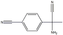 4-(1-amino-1-cyanoethyl)benzonitrile Struktur