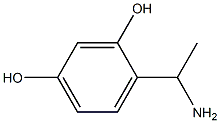 4-(1-aminoethyl)benzene-1,3-diol Struktur