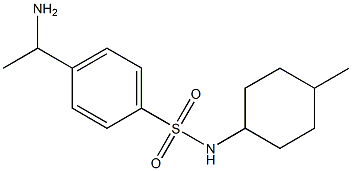 4-(1-aminoethyl)-N-(4-methylcyclohexyl)benzene-1-sulfonamide Struktur