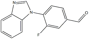 4-(1H-1,3-benzodiazol-1-yl)-3-fluorobenzaldehyde Struktur