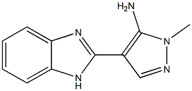 4-(1H-1,3-benzodiazol-2-yl)-1-methyl-1H-pyrazol-5-amine Struktur