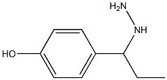 4-(1-hydrazinylpropyl)phenol Struktur