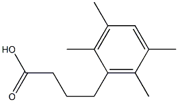 4-(2,3,5,6-tetramethylphenyl)butanoic acid Struktur