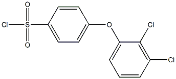 4-(2,3-dichlorophenoxy)benzene-1-sulfonyl chloride Struktur