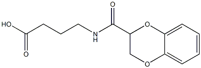 4-(2,3-dihydro-1,4-benzodioxin-2-ylformamido)butanoic acid Struktur