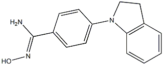 4-(2,3-dihydro-1H-indol-1-yl)-N'-hydroxybenzene-1-carboximidamide Struktur