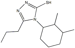 4-(2,3-dimethylcyclohexyl)-5-propyl-4H-1,2,4-triazole-3-thiol Struktur