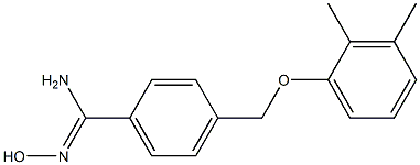 4-(2,3-dimethylphenoxymethyl)-N'-hydroxybenzene-1-carboximidamide Struktur