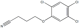 4-(2,4,5-trichlorophenoxy)butanenitrile Struktur