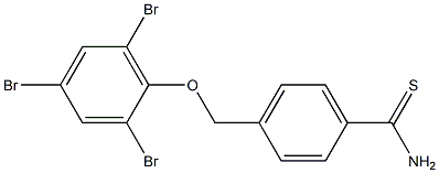 4-(2,4,6-tribromophenoxymethyl)benzene-1-carbothioamide Struktur