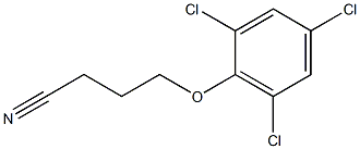 4-(2,4,6-trichlorophenoxy)butanenitrile Struktur