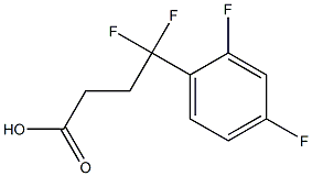 4-(2,4-difluorophenyl)-4,4-difluorobutanoic acid Struktur