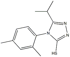 4-(2,4-dimethylphenyl)-5-(propan-2-yl)-4H-1,2,4-triazole-3-thiol Struktur