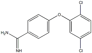 4-(2,5-dichlorophenoxy)benzene-1-carboximidamide Struktur