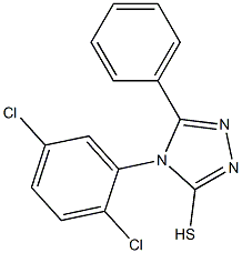 4-(2,5-dichlorophenyl)-5-phenyl-4H-1,2,4-triazole-3-thiol Struktur