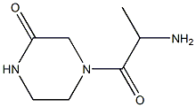 4-(2-aminopropanoyl)piperazin-2-one Struktur