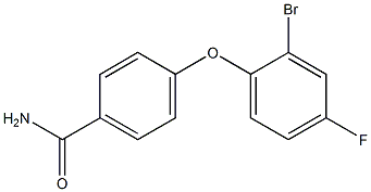 4-(2-bromo-4-fluorophenoxy)benzamide Struktur