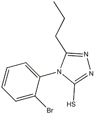 4-(2-bromophenyl)-5-propyl-4H-1,2,4-triazole-3-thiol Struktur