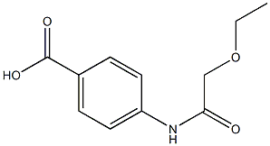 4-(2-ethoxyacetamido)benzoic acid Struktur