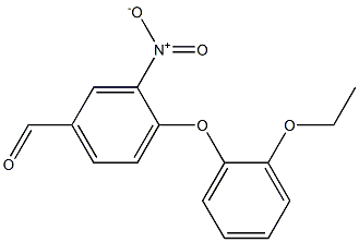 4-(2-ethoxyphenoxy)-3-nitrobenzaldehyde Struktur