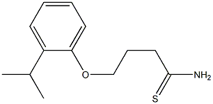 4-(2-isopropylphenoxy)butanethioamide Struktur