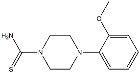 4-(2-methoxyphenyl)piperazine-1-carbothioamide Struktur