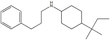 4-(2-methylbutan-2-yl)-N-(3-phenylpropyl)cyclohexan-1-amine Struktur