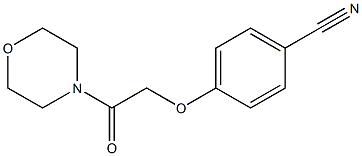 4-(2-morpholin-4-yl-2-oxoethoxy)benzonitrile Struktur