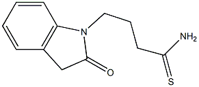 4-(2-oxo-2,3-dihydro-1H-indol-1-yl)butanethioamide Struktur