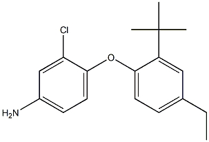 4-(2-tert-butyl-4-ethylphenoxy)-3-chloroaniline Struktur