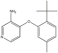 4-(2-tert-butyl-5-methylphenoxy)pyridin-3-amine Struktur