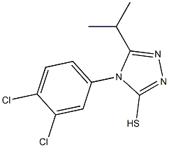 4-(3,4-dichlorophenyl)-5-(propan-2-yl)-4H-1,2,4-triazole-3-thiol Struktur