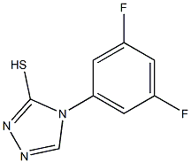 4-(3,5-difluorophenyl)-4H-1,2,4-triazole-3-thiol Struktur