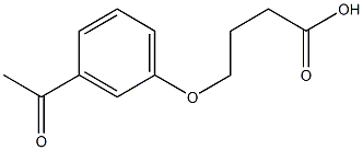 4-(3-acetylphenoxy)butanoic acid Struktur