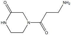 4-(3-aminopropanoyl)piperazin-2-one Struktur