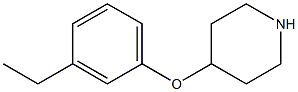 4-(3-ethylphenoxy)piperidine Struktur