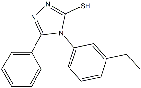 4-(3-ethylphenyl)-5-phenyl-4H-1,2,4-triazole-3-thiol Struktur