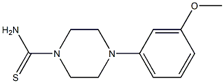 4-(3-methoxyphenyl)piperazine-1-carbothioamide Struktur