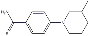 4-(3-methylpiperidin-1-yl)benzene-1-carbothioamide Struktur