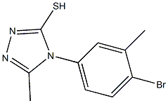 4-(4-bromo-3-methylphenyl)-5-methyl-4H-1,2,4-triazole-3-thiol Struktur