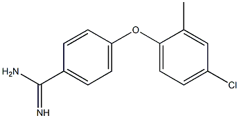 4-(4-chloro-2-methylphenoxy)benzene-1-carboximidamide Struktur