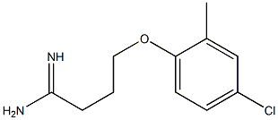 4-(4-chloro-2-methylphenoxy)butanimidamide Struktur