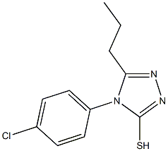 4-(4-chlorophenyl)-5-propyl-4H-1,2,4-triazole-3-thiol Struktur