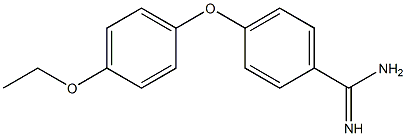 4-(4-ethoxyphenoxy)benzene-1-carboximidamide Struktur