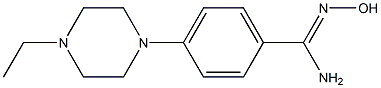 4-(4-ethylpiperazin-1-yl)-N'-hydroxybenzene-1-carboximidamide Struktur